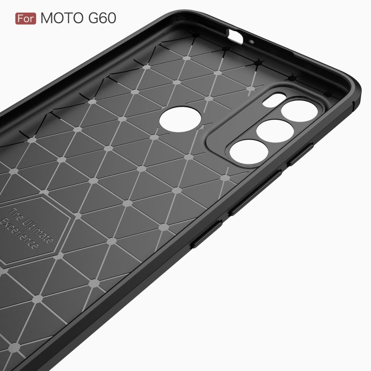 CARBON Zadný obal pre Motorola Moto G60 - modrý