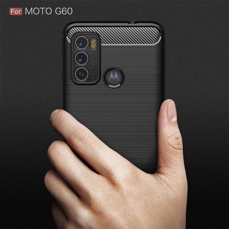 CARBON Zadný obal pre Motorola Moto G60 - čierny