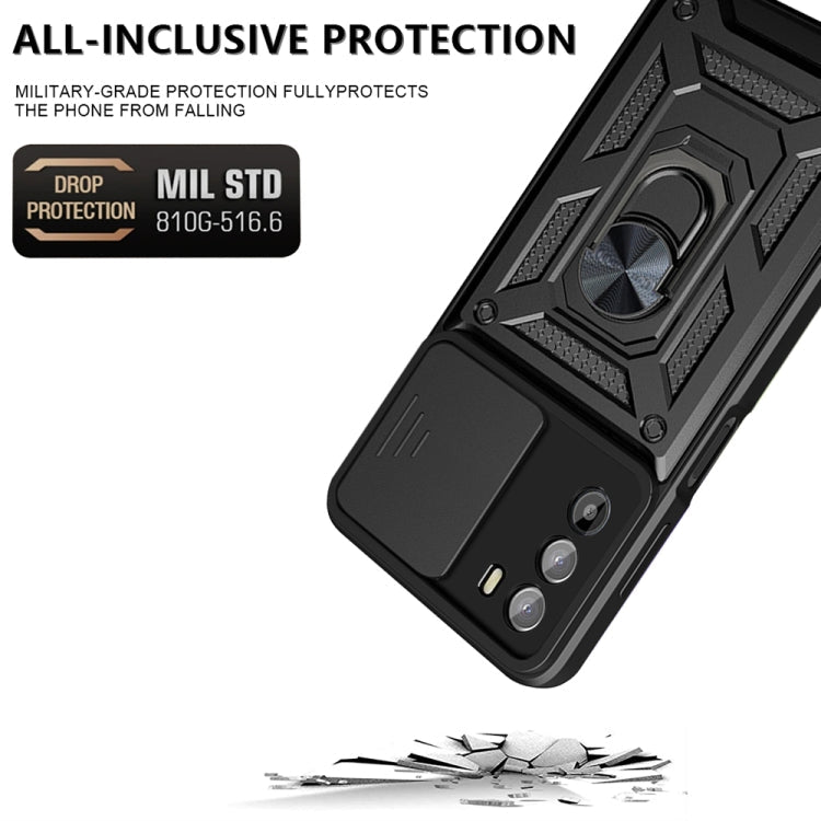SLIDING ARMOR Tvrdený kryt pre Motorola Moto G52 / G82 5G - sivý