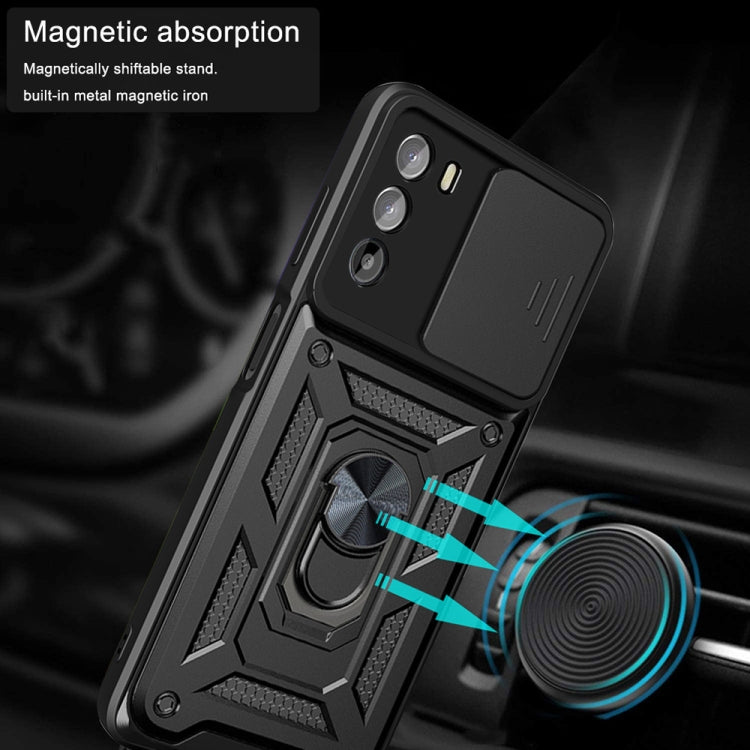 SLIDING ARMOR Tvrdený kryt pre Motorola Moto G52 / G82 5G - sivý