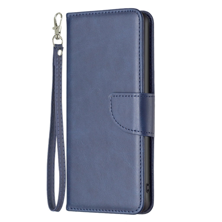 LAMBSKIN Knižkové puzdro pre Motorola Moto G51 5G - modré