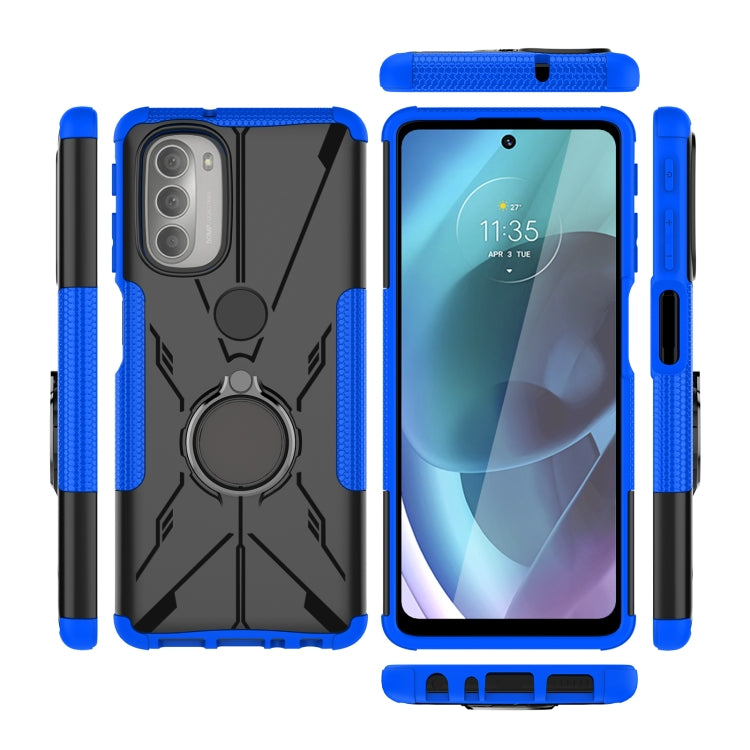 HOLDER ARMOR Tvrdený kryt pre Motorola Moto G51 5G - modrý