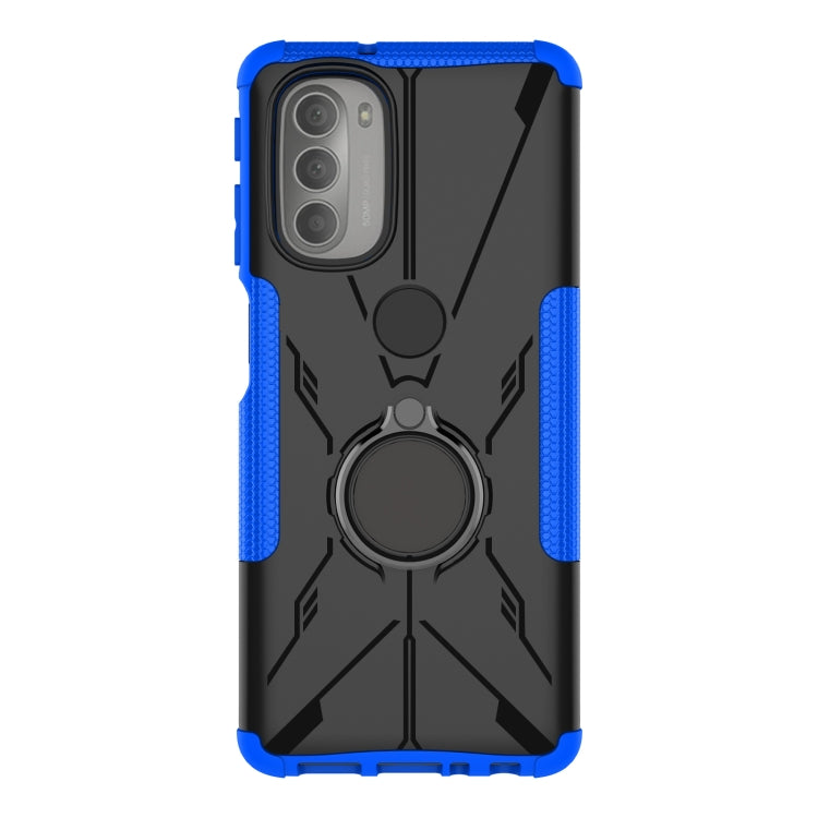 HOLDER ARMOR Tvrdený kryt pre Motorola Moto G51 5G - modrý