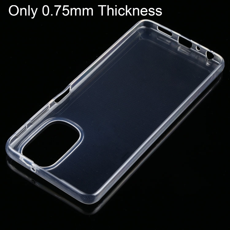 TRANSPARENTNÝ Silikónový obal pre Motorola Moto G51 5G - priesvitný