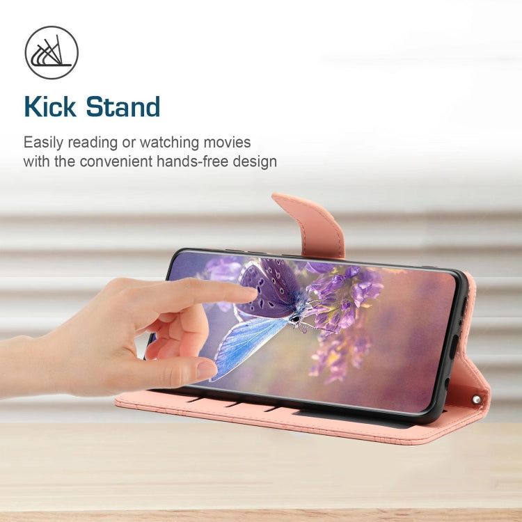 EMBOSSED Knižkové puzdro pre Motorola Moto G32 - ružové