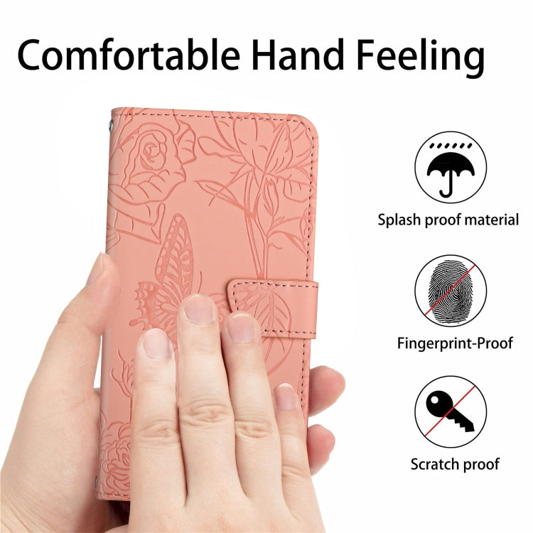 EMBOSSED Knižkové puzdro pre Motorola Moto G32 - ružové