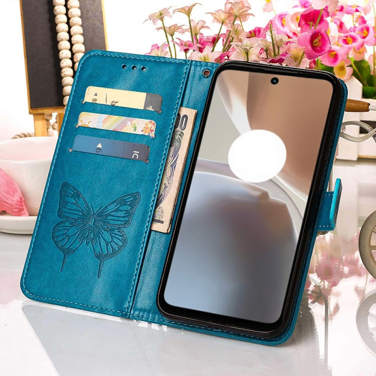 BUTTERFLY Knižkové puzdro pre Motorola Moto G32 - modré