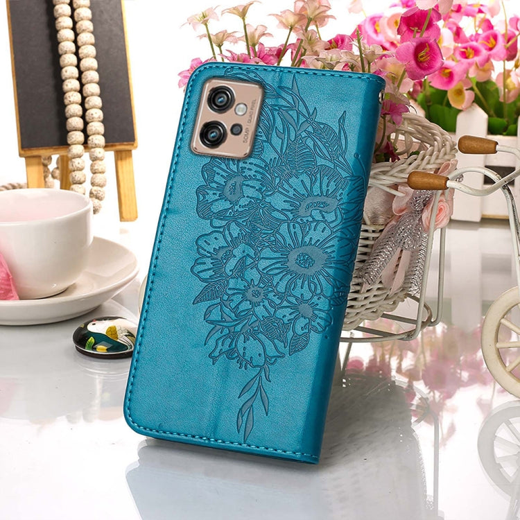 BUTTERFLY Knižkové puzdro pre Motorola Moto G32 - modré