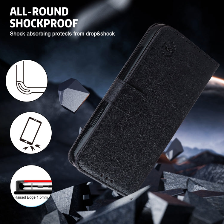 SOLID Knižkové puzdro pre Motorola Moto G32 - čierne