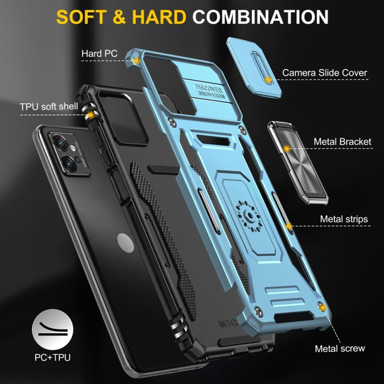 HOLDER ARMOR Tvrdený kryt pre Motorola Moto G32 - svetlo modrý