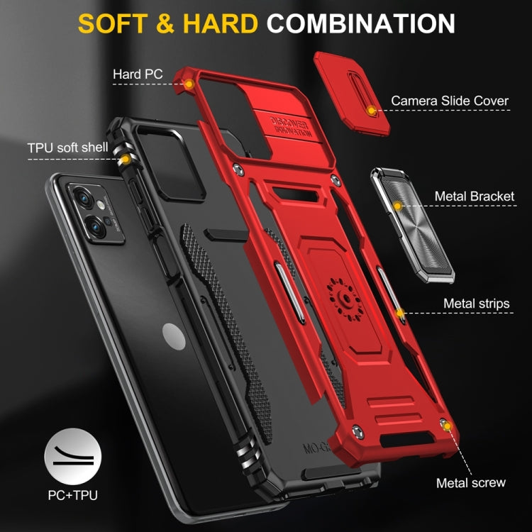 HOLDER ARMOR Tvrdený kryt pre Motorola Moto G32 - červený