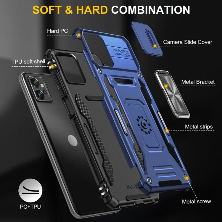 HOLDER ARMOR Tvrdený kryt pre Motorola Moto G32 - tmavo modrý