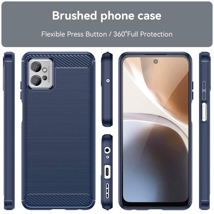 CARBON Zadný obal pre Motorola Moto G32 - modrý