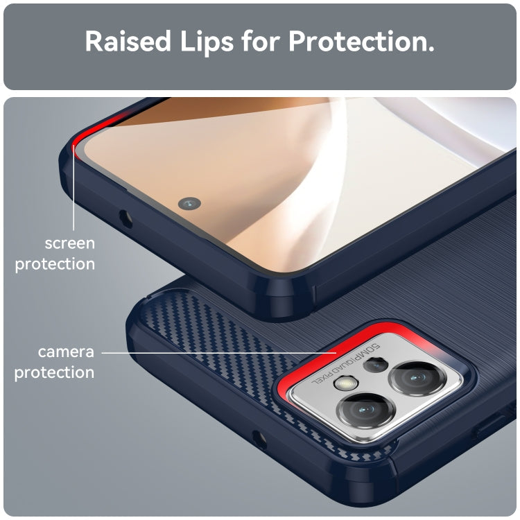 CARBON Zadný obal pre Motorola Moto G32 - modrý