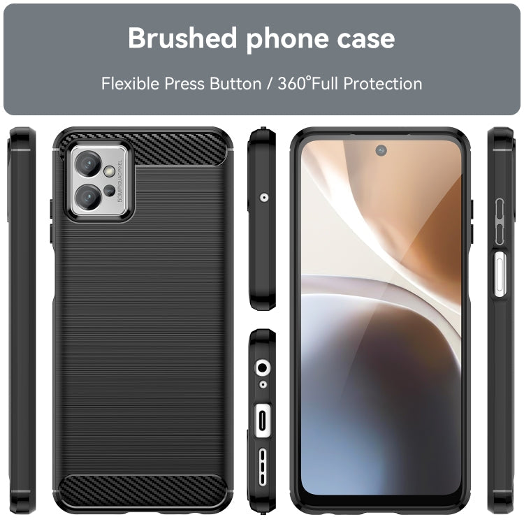 CARBON Zadný obal pre Motorola Moto G32 - čierny