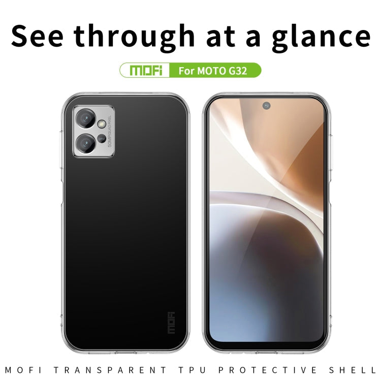 TRANSPARENTNÝ Silikónový obal pre Motorola Moto G32 - priesvitný
