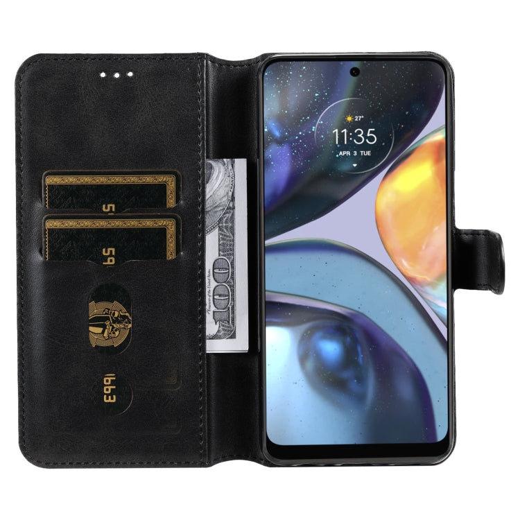 CALF Knižkové puzdro pre Motorola Moto G22 - čierne