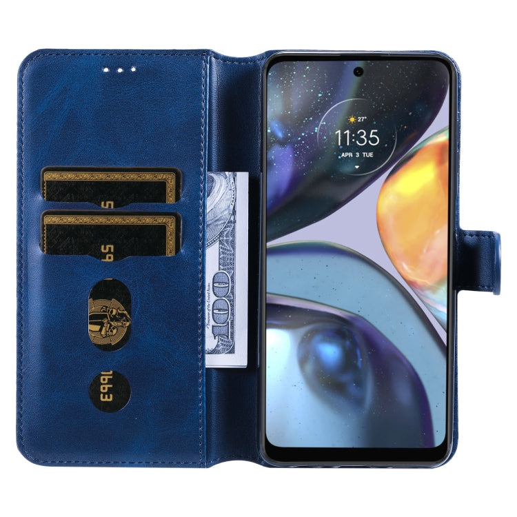 CALF Knižkové puzdro pre Motorola Moto G22 - modré