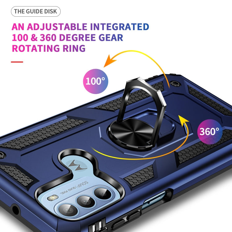 RING ARMOR Tvrdený kryt pre Motorola Moto G31 / G41 - modrý