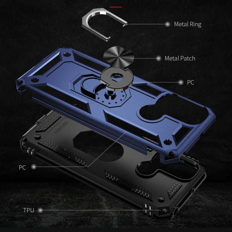 RING ARMOR Tvrdený kryt pre Motorola Moto G31 / G41 - modrý