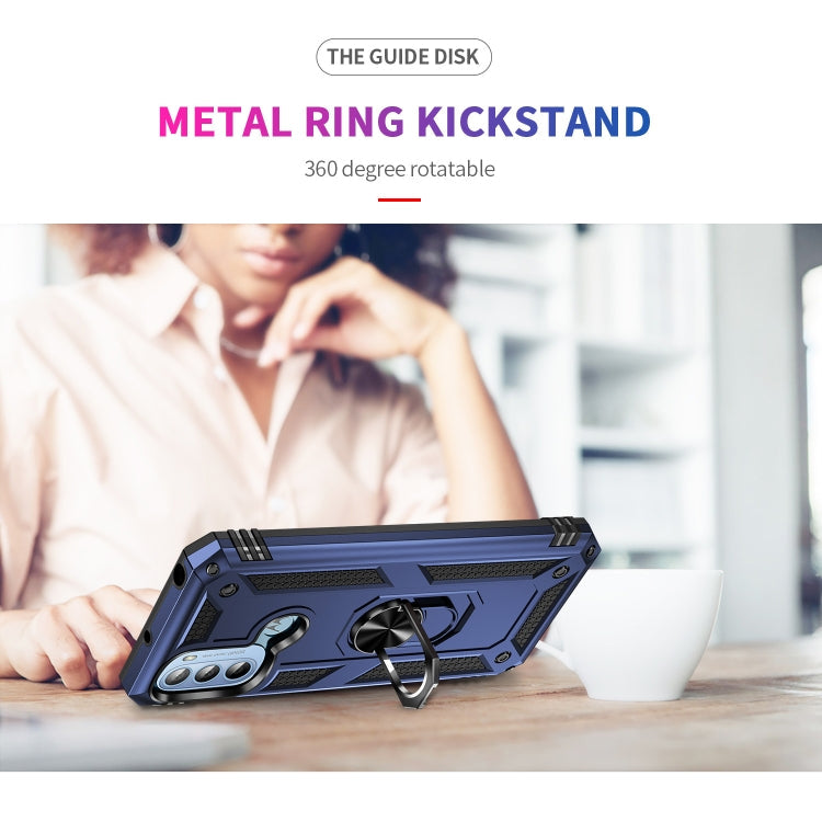 RING ARMOR Tvrdený kryt pre Motorola Moto G31 / G41 - modrý