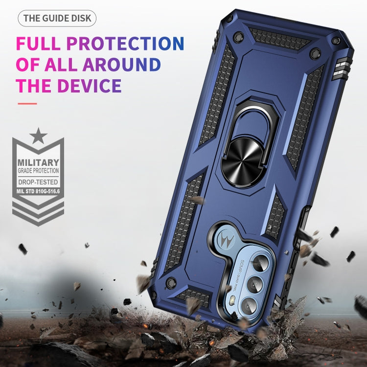 RING ARMOR Tvrdený kryt pre Motorola Moto G31 / G41 - modrý