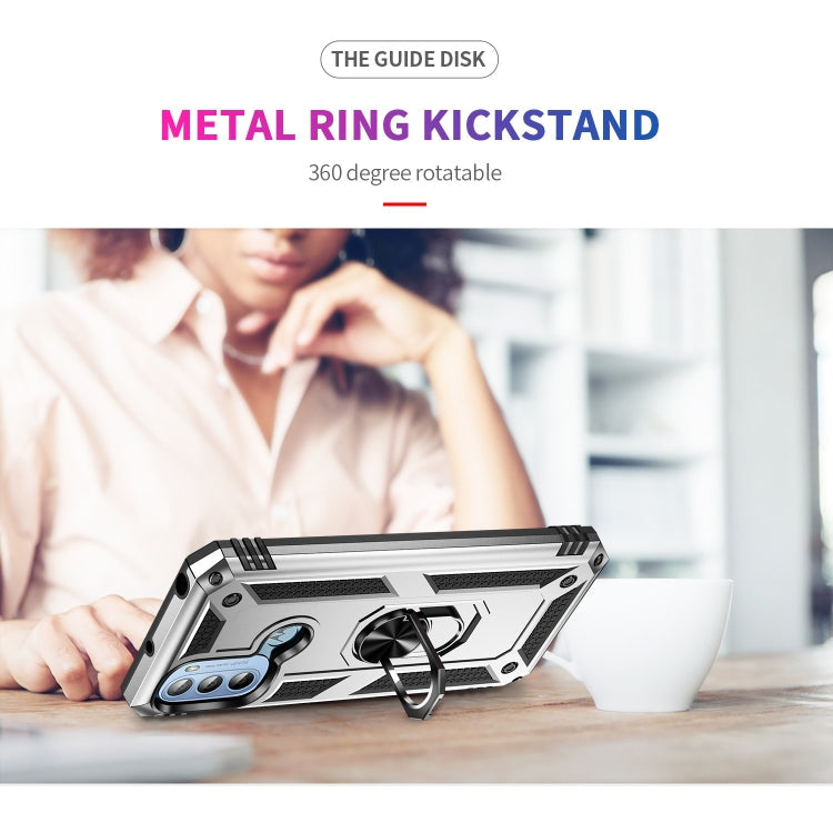 RING ARMOR Tvrdený kryt pre Motorola Moto G31 / G41 - sivý