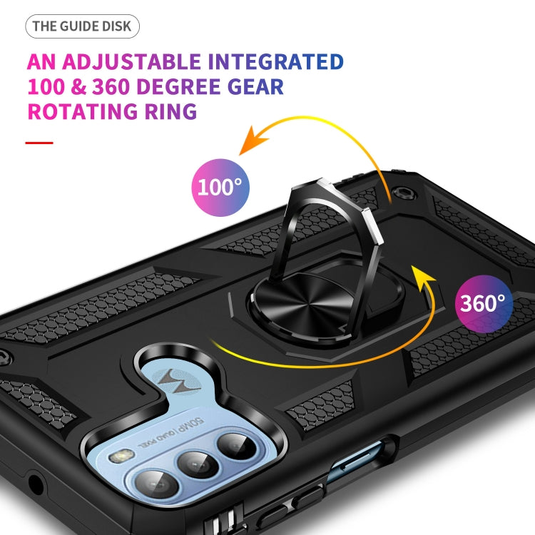 RING ARMOR Tvrdený kryt pre Motorola Moto G31 / G41 - čierny