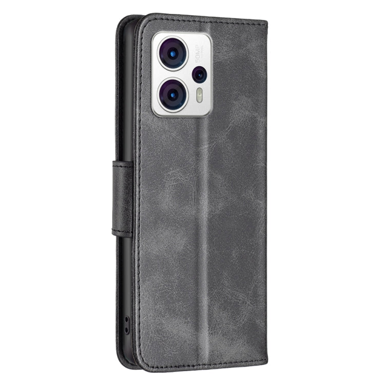 LAMBSKIN Knižkové puzdro pre Motorola Moto G13 / G23 / G53 5G - čierne