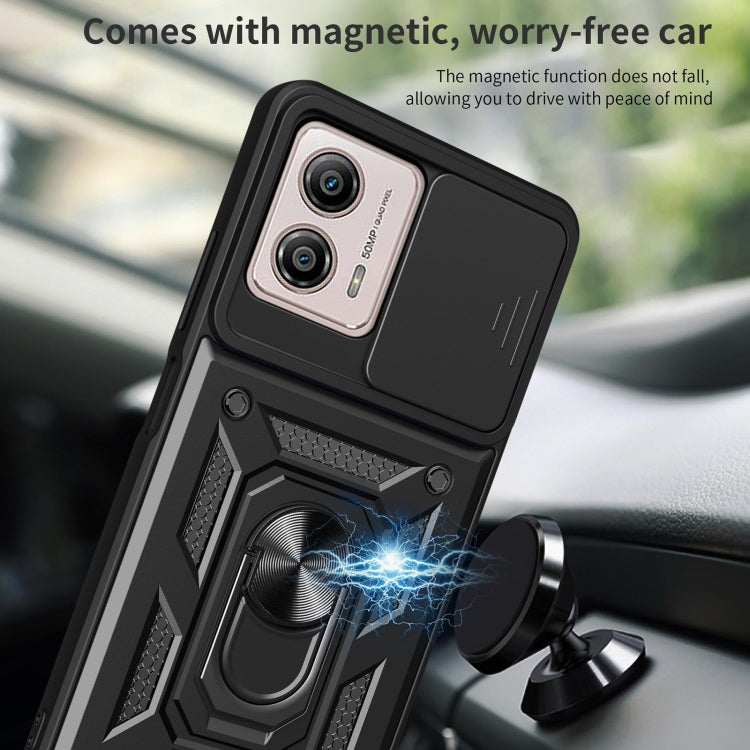 SLIDING ARMOR Tvrdený kryt pre Motorola Moto G13 / G23 - ružový