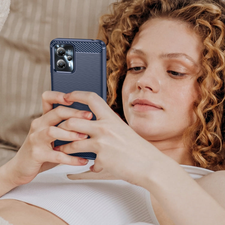 CARBON Zadný obal pre Motorola Moto G13 / G23 - modrý