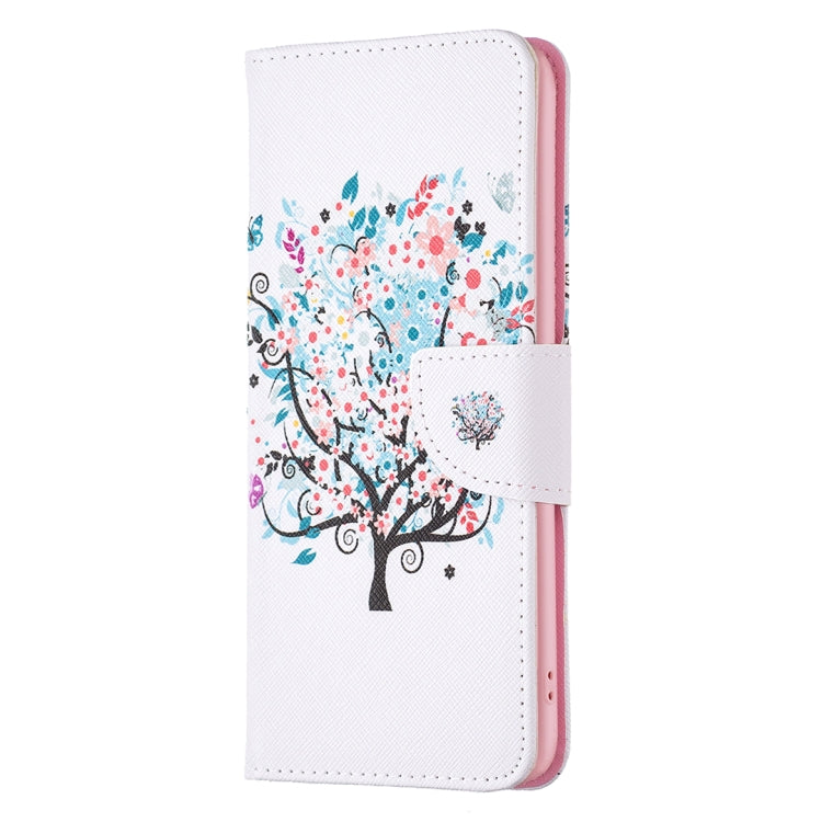 PAINT Knižkové puzdro pre Motorola Moto G72 - TREE biele