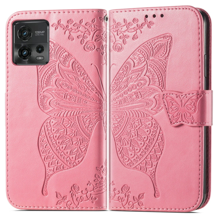 FLOWER Knižkové puzdro pre Motorola Moto G72 - ružové