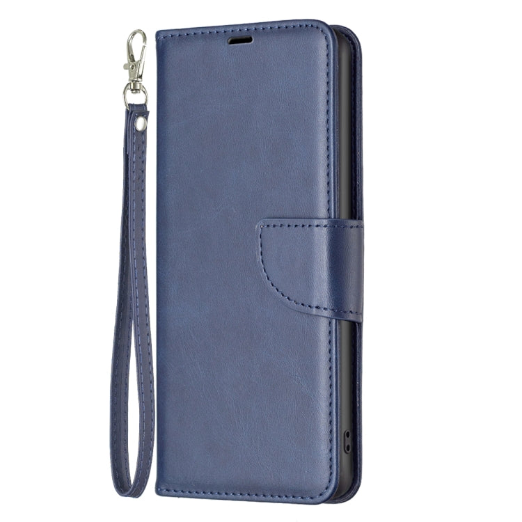 LAMBSKIN Knižkové puzdro pre Motorola Moto G72 - modré