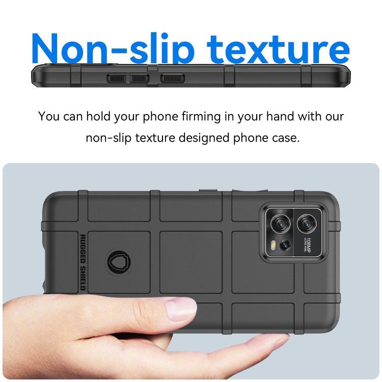 RUGGED Zadný kryt pre Motorola Moto G72 - čierny