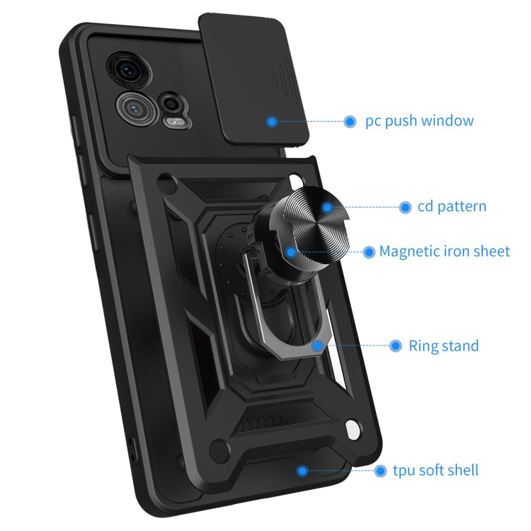 SLIDING ARMOR Tvrdený kryt pre Motorola Moto G72 - ružový