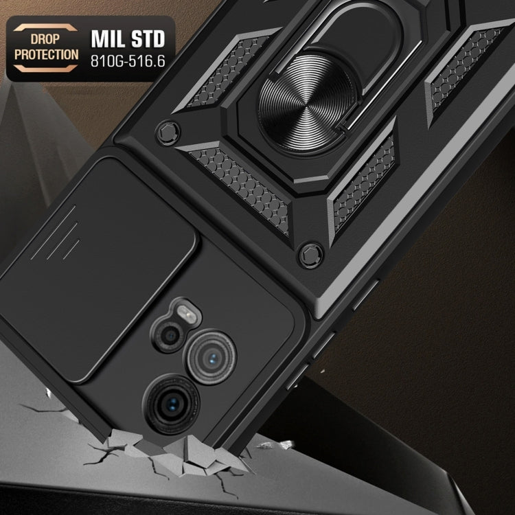 SLIDING ARMOR Tvrdený kryt pre Motorola Moto G72 - ružový