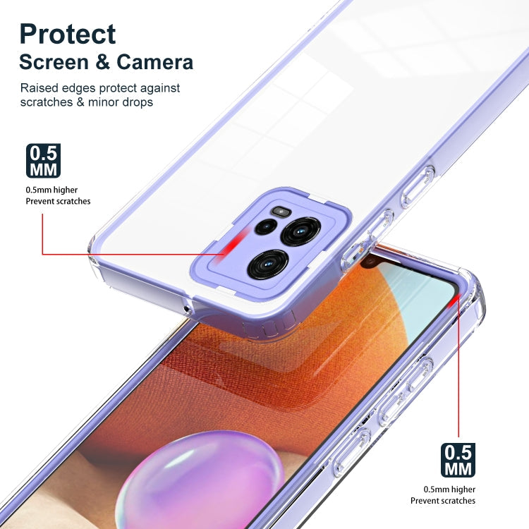 FRAME Zadný kryt pre Motorola Moto G72 - fialový