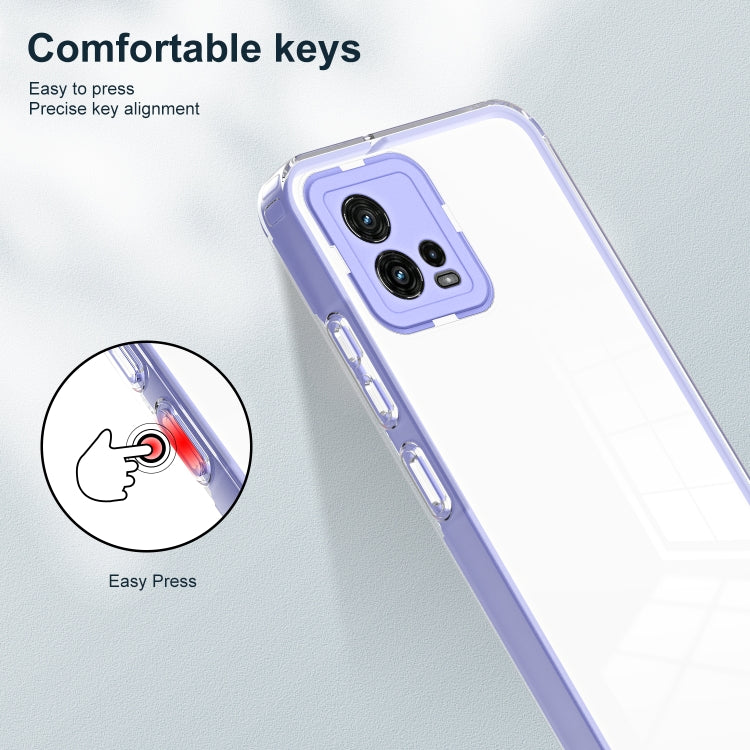 FRAME Zadný kryt pre Motorola Moto G72 - fialový
