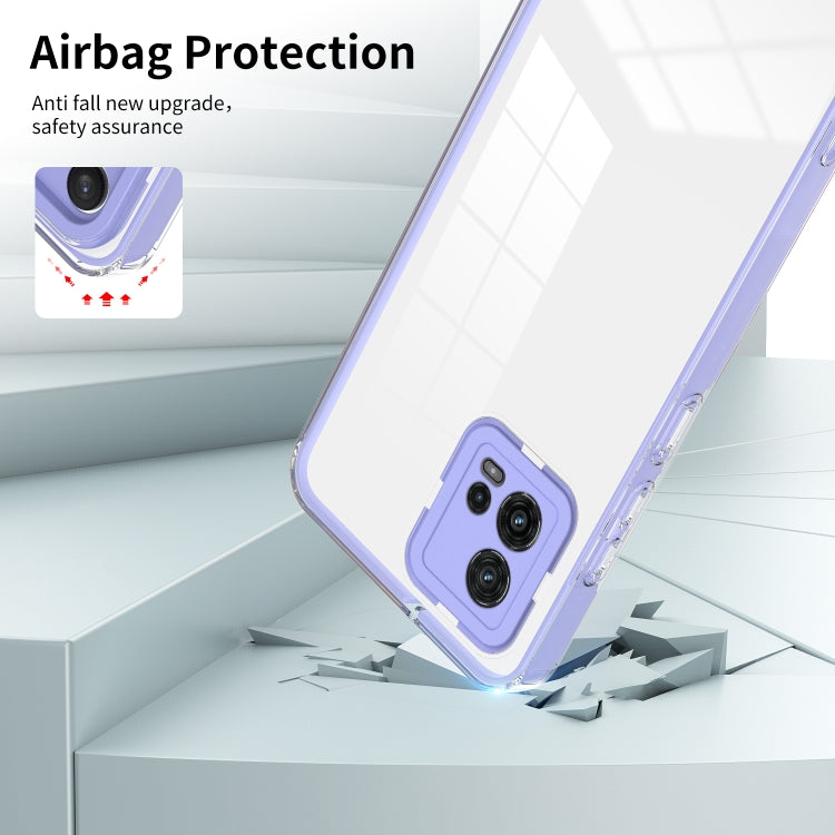 FRAME Zadný kryt pre Motorola Moto G72 - fialový