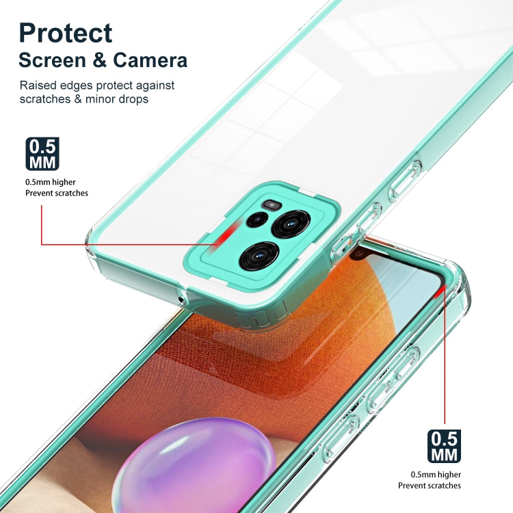 FRAME Zadný kryt pre Motorola Moto G72 - zelený