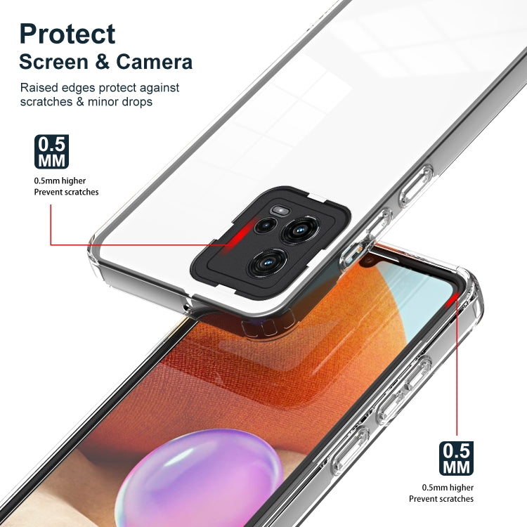 FRAME Zadný kryt pre Motorola Moto G72 - čierny