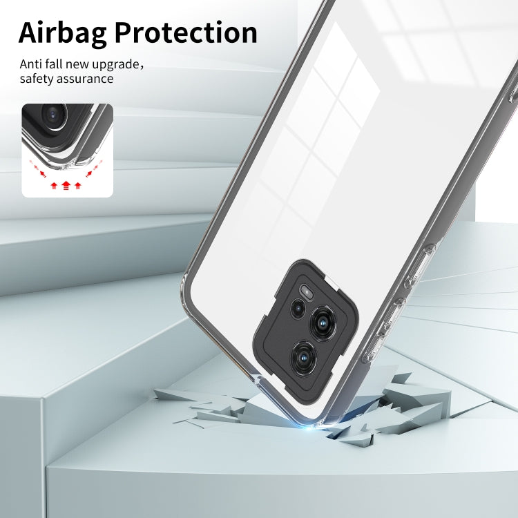 FRAME Zadný kryt pre Motorola Moto G72 - čierny