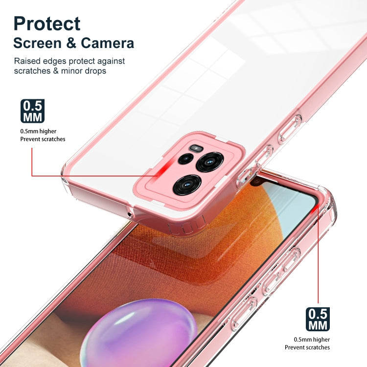 FRAME Zadný kryt pre Motorola Moto G72 - ružový