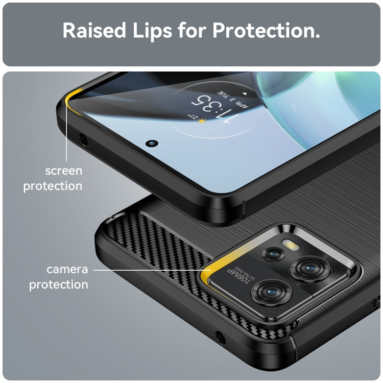 CARBON Zadný obal pre Motorola Moto G72 - čierny