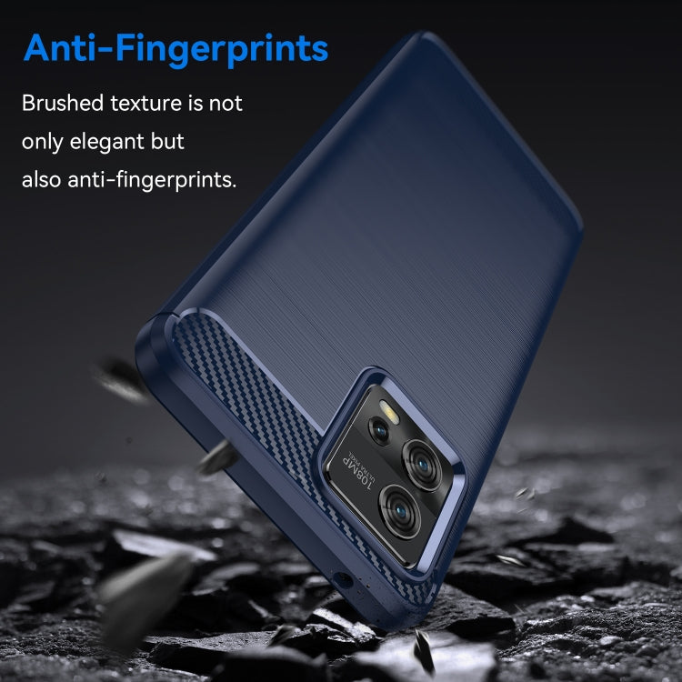CARBON Zadný obal pre Motorola Moto G72 - modrý
