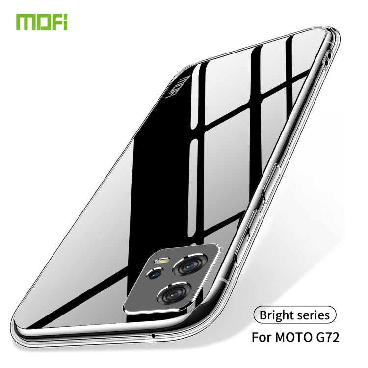 TRANSPARENTNÝ Silikónový obal pre Motorola Moto G72 - priesvitný