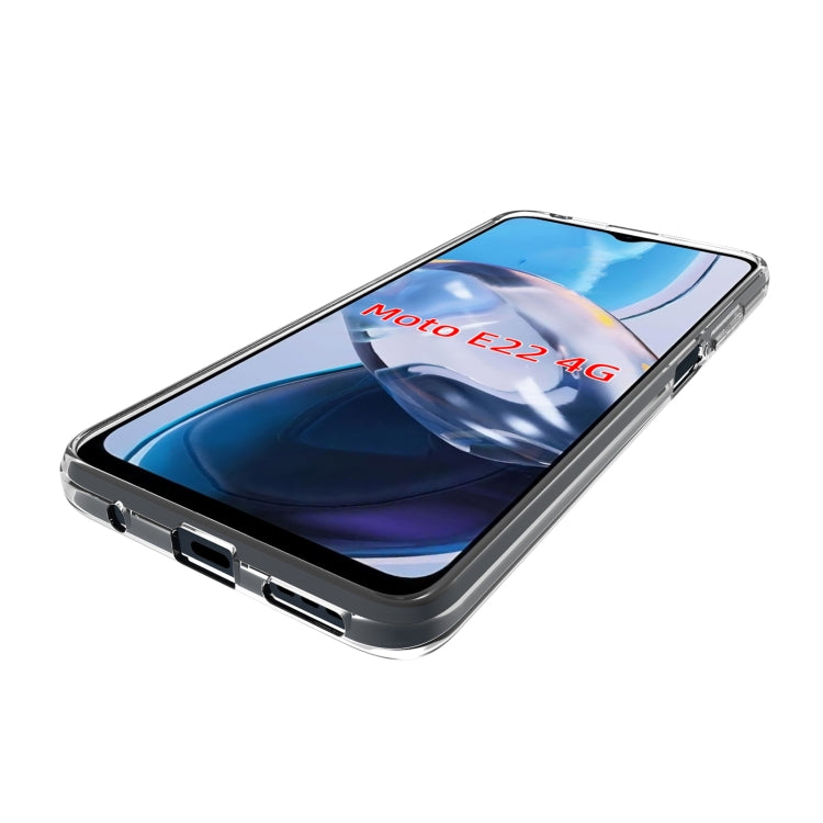TRANSPARENTNÝ Silikónový obal pre Motorola Moto E22 / E22i - priesvitný