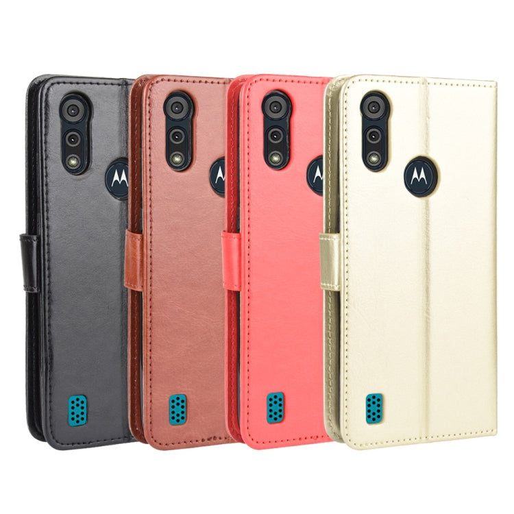 SOLID Knižkové puzdro pre Motorola Moto E6i / Moto E6s - hnedé