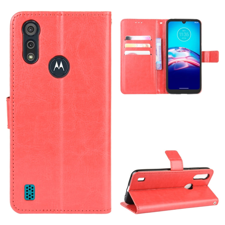 SOLID Knižkové puzdro pre Motorola Moto E6i / Moto E6s - červené